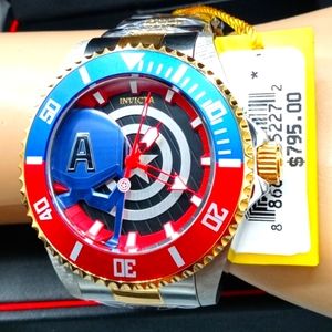 FIRM PRICE-NEW INVICTA LIMITED EDITION MARVEL CAPTAIN AMERICA WATCH.